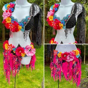 Neon garden Glam fairy costume dress Brand new made by L’Amour Le Allure